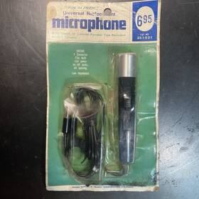 33-1031 Realistic Microphone Universal Replacement Tape Recorder Old Stock Sealed