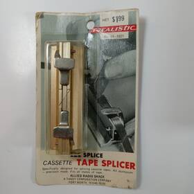 44-1021 Realistic Eze Splice Cassette Tape Splicer Cat No Old Packaging Sealed