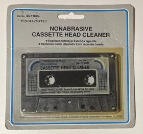 44-1160b Realistic Audio Cassette Head Cleaner Dry Non Abrasive New Sealed