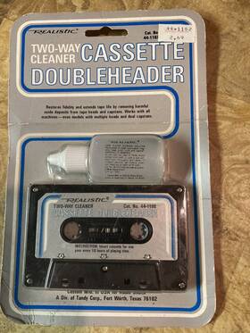 44-1162 Realistic Vintage Two Way Cleaner Doubleheader New Old Stock