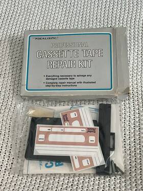 44-629 Realistic Vintage Sealed Professional Cassette Tape Repair Kit Radio Shac
