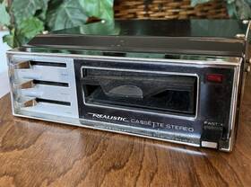 Realistic Cj-10 Vtg Car Cassette Stereo Player Radioshack Under Dash Untested