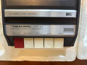Realistic Cr-34 Vintage Cassette Tape Recorder