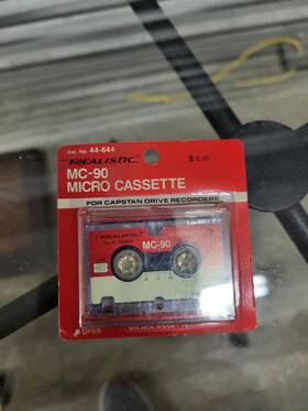 44-644 Realistic Mc-90 Vintage Micro Cassette