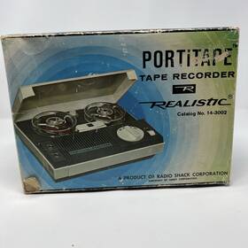 No-14-3002 Realistic Portitape Tape Recorder Vintage Radio Shack Untested