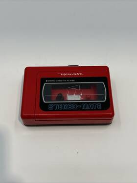 Scp-28-mint Realistic Portable Stereo Cassette Recorder Cond.-fully Tested