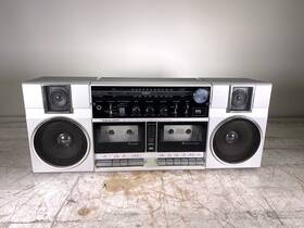 Scr-17 Realistic Vintage Stereo Radio Dubbing Cassette Recorder - For Parts