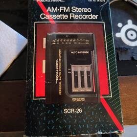 Src-26 Realistic Vintage Am Fm Stereo Cassette Recorder New In Box Untested