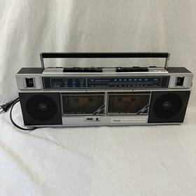 Ry-1262 Rhapsody Vintage Am/fm Stereo Dual Cassette Recorder Tested And Working