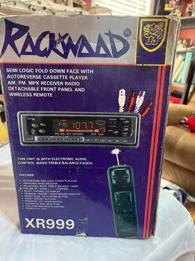 Xr-999 Rockwood Rackwood Xr999 Semi Logic Fold Down Face With Autoreverse Cassette Player Am/fm