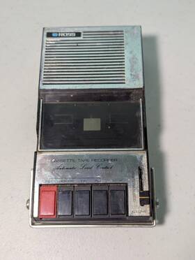 8294 Ross Vintage Solid State Cassette Tape Recorder Model #8294 Parts/repair