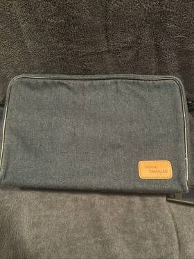 15top Royal Traveler 1980s Denim Cassette Tape Holder 30 Slots Euc