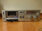 Rt-10 Sharp Stereo Cassette Deck Metal Silver Finish 1980 Japan Nice Clean