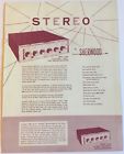 S-4000 Sherwood Stereo Amplifiers Models Vintage Spec Sheet