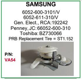 6052-600-3101 Samsung Va54 Prb Vcr Video Idler Wheel For Rca 192242 Other