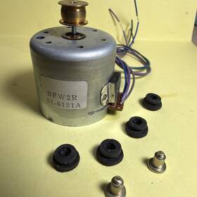 Bfw2r Sankyo Capstan Motor Tested Pull From Sharp - 4 Wire 12v W Brass Pulley