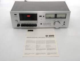 D-100 Sansui Stereo Cassette Deck With Vu Meters Manual Vintage Hi-fi Recorder