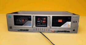 D-99mw Sansui Vtg Double Cassette Player Compu System For Parts Powers On