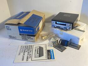 Ft604 Sanyo Vintage Car Cassette Player Stereo Ft 604 Untested With Box Etc Unused
