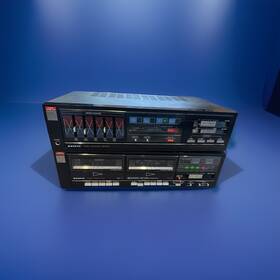 Sanyo Ja-566 Vintage Amp Rd-w566 Dual Cassette Deck Tested Record