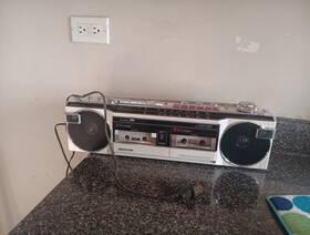 Sanyo M-w15k M-w15-2k Vintaage Radio Double Cassette Recorder