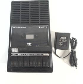M1540 Sanyo Vintage Cassette Tape Deck Recorder And Player Tested Working Ac Ada