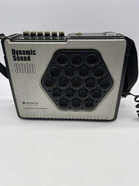 M3000 Sanyo Vintage Dynamic Sound Cassette Recorder Tested Works