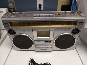 M4550k Sanyo Vintage Boombox Ghettoblaster Works - Tape Player Not Working