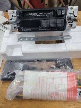 Mar-1280 Sanyo Auto Reverse Cassette Am/fm Stereo Receiver Pll Synthesizer. New