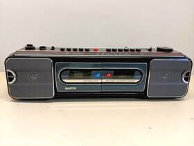 Mw727 Sanyo Dual Cassette Boombox. Model#