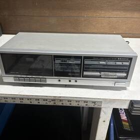 Rd-s18 Sanyo Vintage Stereo Cassette Deck Silver Face Tested