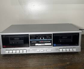 Rd-w40d Sanyo Vtg Stereo Dubbing Dual Cassette Deck Rd-w40 Tested Read