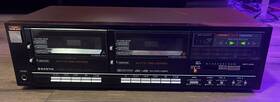 Rd-w77 Sanyo Dual Double Stereo Cassette Tape Deck Untested