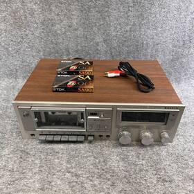 Rd-5340 Sanyo Rd5340 Vintage Stereo Cassette Deck Recorder Japan Woodgrain - Tested