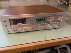 Rd5372 Sanyo Rd 5372 Tape Record Stereo Cassette Deck Rare Vintage Silver And Wood Grain