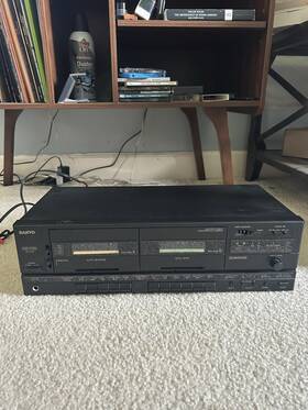 Rdw489 Sanyo Dual Cassette Deck