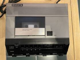 Trc-9010 Sanyo Memo Scriber Cassette Recorder Vintage Electronics
