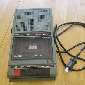 Mpc-785 Schoolmate Slim Line Vintage Cassette Recorder Works Model Ha-802 Ac/dc