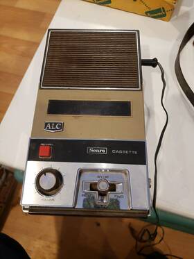 19041 Sears Vintage Cassette Recorder #19041 Tested Works A