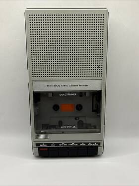564.21650150 Sears 21650150 Vintage Solid State Cassette Recorder Player Model Dual