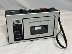 560.21690400 Sears Vintage Solid State Cassette Recorder Automatic Stop Player Microphone 560