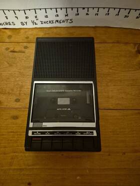 564.21582150 Sears Vintage Solid St Cassette Recorder Player Euc Tested