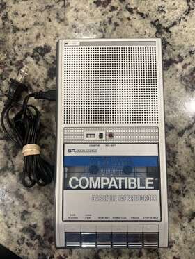 564.21651350 Sears Vtg Roebuck Cassette Tape Recorder 3000 Series Computer Compatible