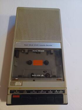 56421650150 Sears Vintage Solid State Cassette Recorder In Good Condition