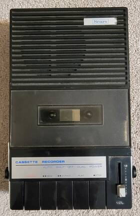 Sears 572.21620300 Rare Vintage Cassette Recorder Auto Shut-off Model # Black