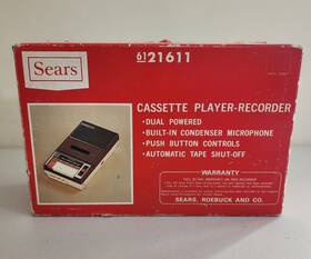6121611 Sears Vintage Cassette Player-recorder - In Original Box Not Tested