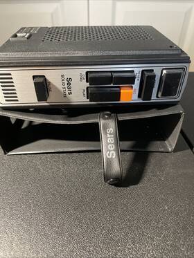 799.21720600 Sears 799.2170600 Solid State Cassette Recorder 9 Untested With Case