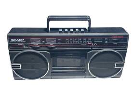 Sharp Gf-3939 Rare Vintage Radio Cassette Recorder Boombox Ac Dc Power Works