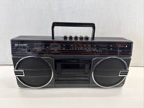 Sharp Gf-3939s Rare Vintage Radio Cassette Recorder Boombox Ac Dc Power Works
