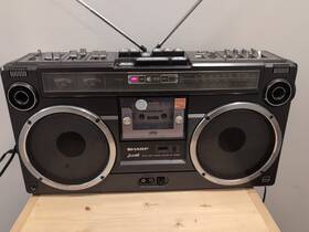 Gf-303sb Sharp Gf303sb The Searcher Boombox Radio Cassette Player Working New Belts